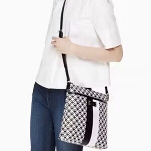 Kate Spade Penn Place Keisha Crossbody Black White Ace Of Spades